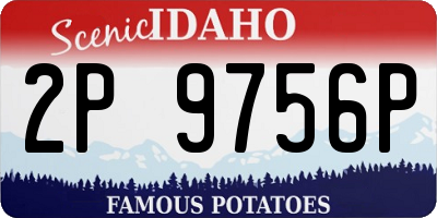 ID license plate 2P9756P