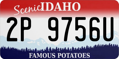 ID license plate 2P9756U