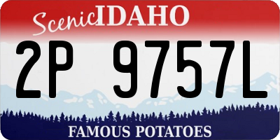 ID license plate 2P9757L