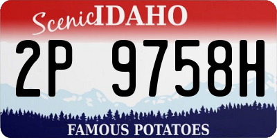 ID license plate 2P9758H