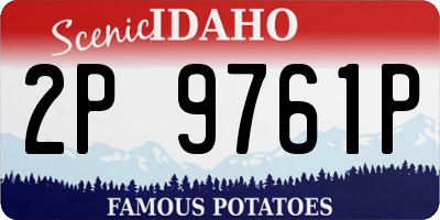 ID license plate 2P9761P