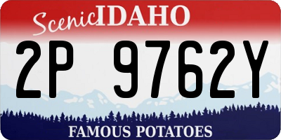 ID license plate 2P9762Y