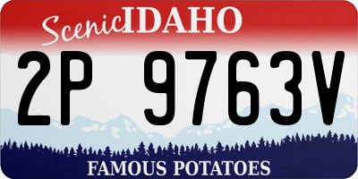 ID license plate 2P9763V
