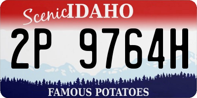 ID license plate 2P9764H