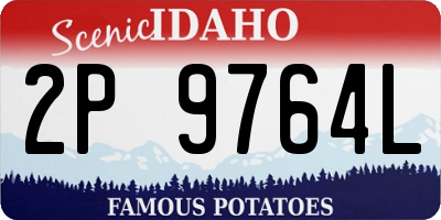 ID license plate 2P9764L