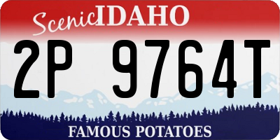 ID license plate 2P9764T