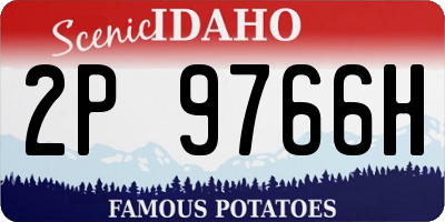 ID license plate 2P9766H