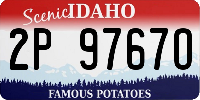 ID license plate 2P9767O