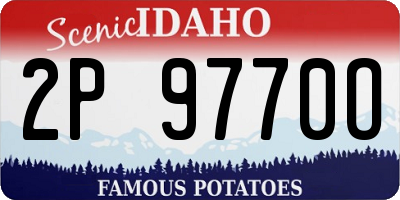 ID license plate 2P9770O