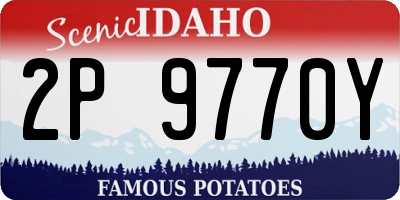 ID license plate 2P9770Y