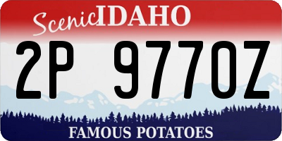 ID license plate 2P9770Z