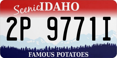 ID license plate 2P9771I