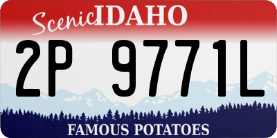 ID license plate 2P9771L