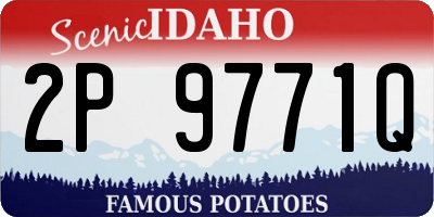 ID license plate 2P9771Q