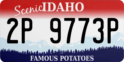 ID license plate 2P9773P