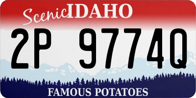ID license plate 2P9774Q