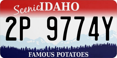 ID license plate 2P9774Y