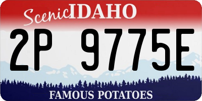 ID license plate 2P9775E