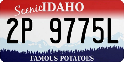 ID license plate 2P9775L