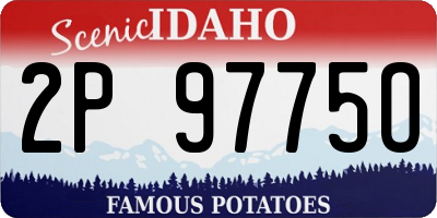 ID license plate 2P9775O
