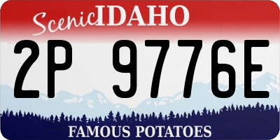 ID license plate 2P9776E