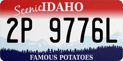 ID license plate 2P9776L