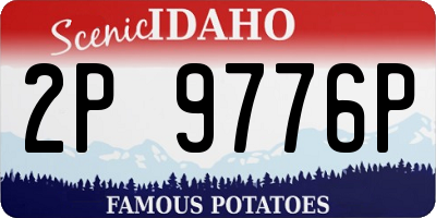 ID license plate 2P9776P