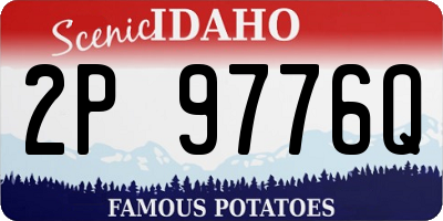 ID license plate 2P9776Q