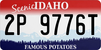 ID license plate 2P9776T