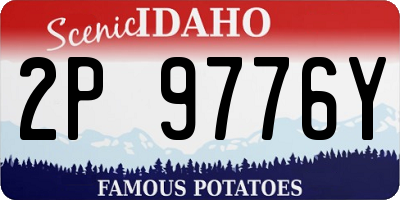 ID license plate 2P9776Y
