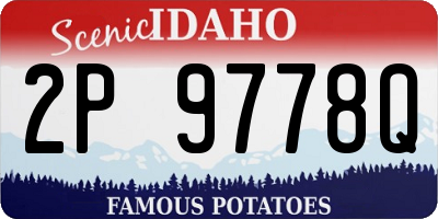 ID license plate 2P9778Q
