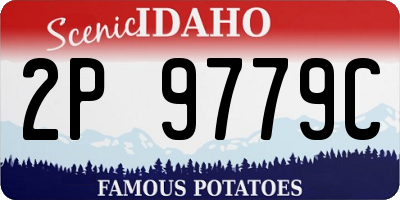 ID license plate 2P9779C
