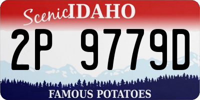 ID license plate 2P9779D