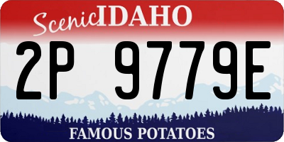 ID license plate 2P9779E