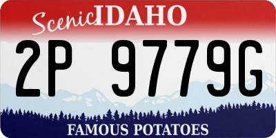 ID license plate 2P9779G