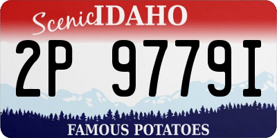 ID license plate 2P9779I