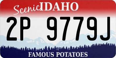 ID license plate 2P9779J