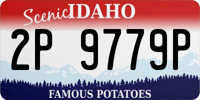 ID license plate 2P9779P