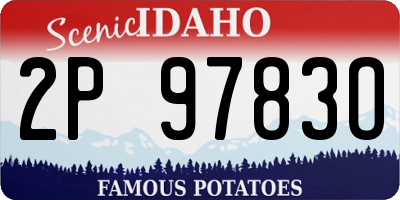 ID license plate 2P9783O