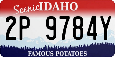 ID license plate 2P9784Y