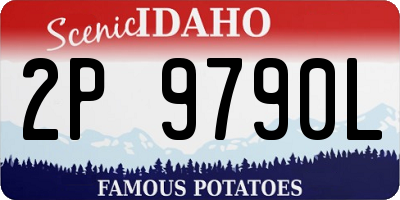 ID license plate 2P9790L