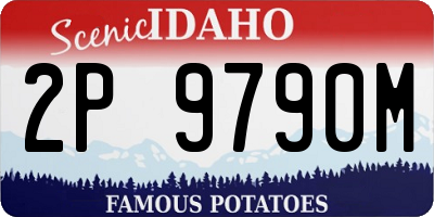 ID license plate 2P9790M