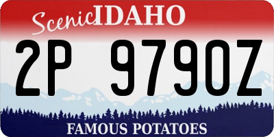 ID license plate 2P9790Z