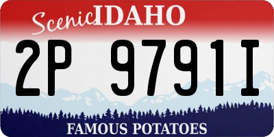ID license plate 2P9791I