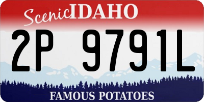 ID license plate 2P9791L