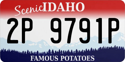 ID license plate 2P9791P