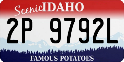 ID license plate 2P9792L
