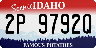 ID license plate 2P9792Q
