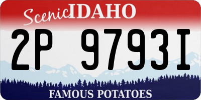 ID license plate 2P9793I