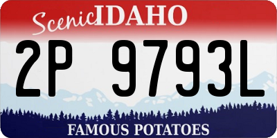ID license plate 2P9793L